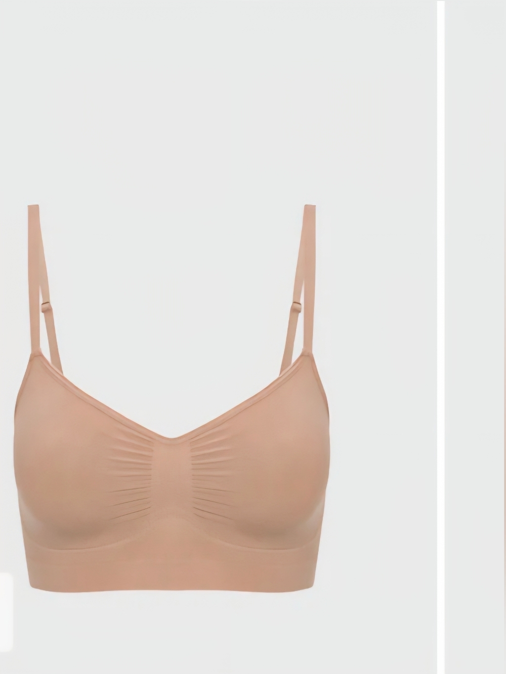 Fashion Nova Nude Seamless Light Support Bralette